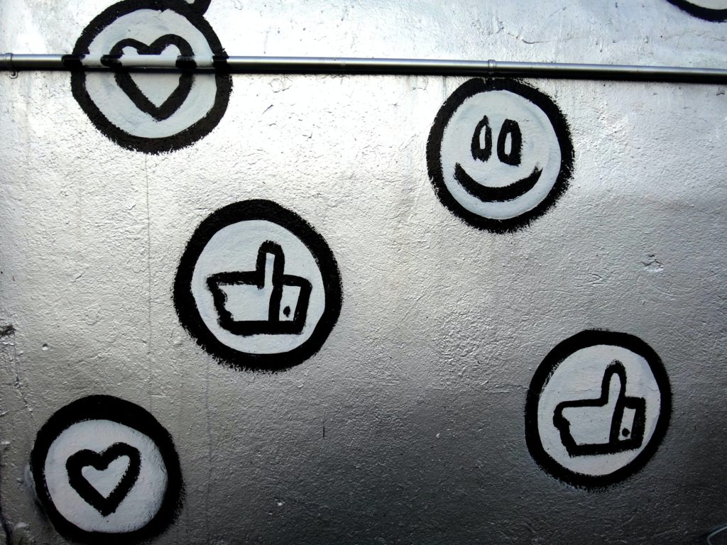 Thumbs Up Emoji On Wall